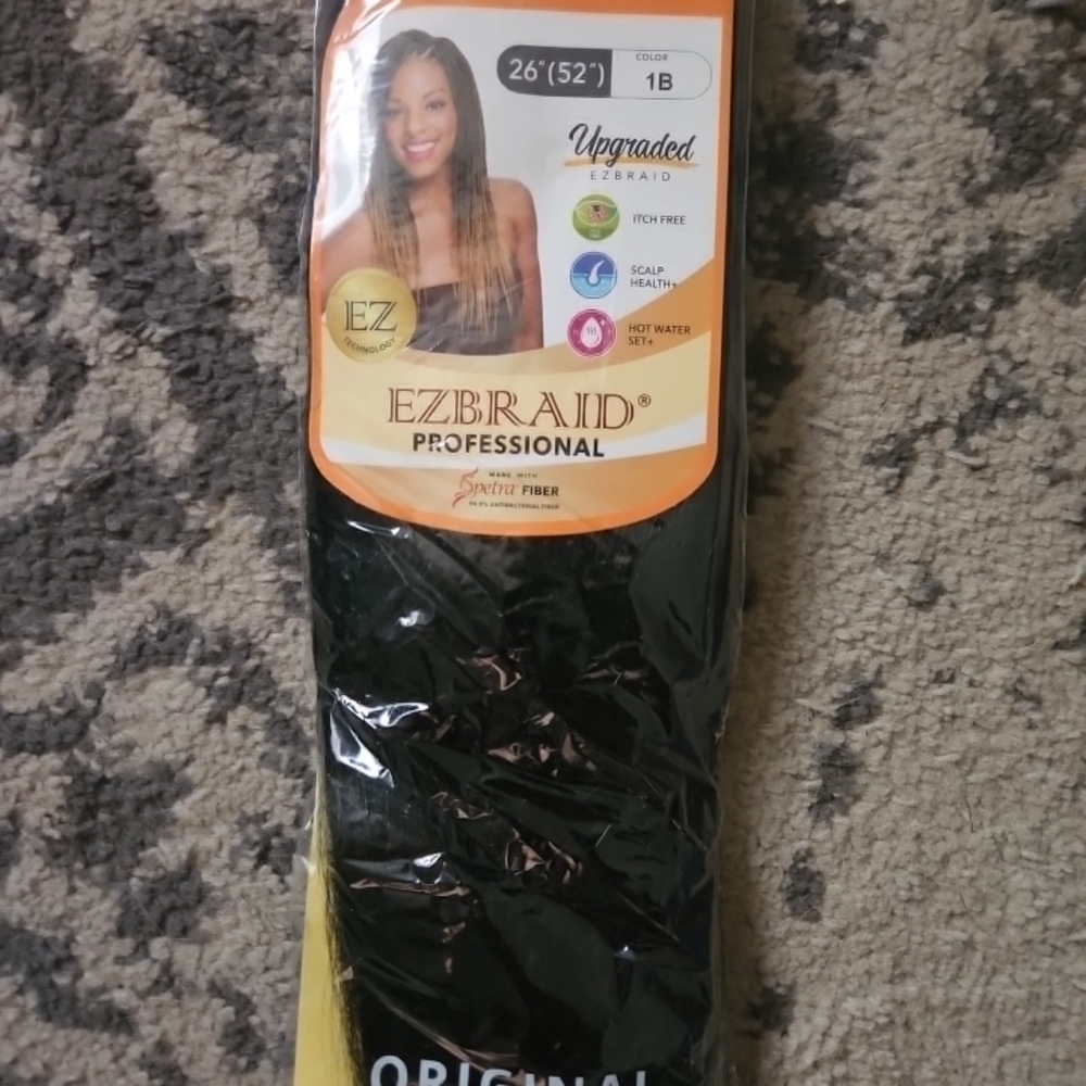 EZBraid Professional Hair Extensions 26 Inch Color 1B